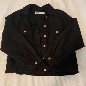 Zara Black denim jacket